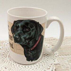 Vintage 2002 Ceramic "Cuppa" Coffee Mug with Labrador Retriever Dog